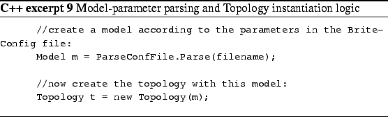 \begin{Program}
% latex2html id marker 699\footnotesize\begin{verbatim}//cr...
...}\caption{Model-parameter parsing and Topology instantiation logic}\end{Program}